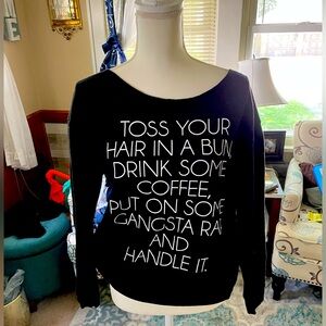 Black Swoop Sweatshirt